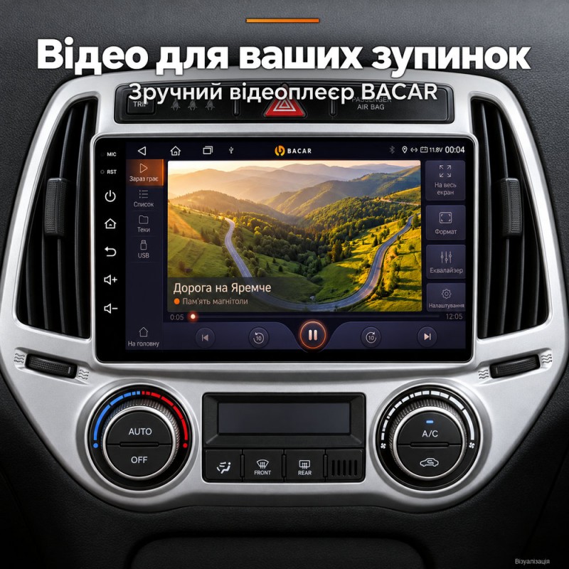 Штатная магнитола для Hyundai i20 PB 2012-2014