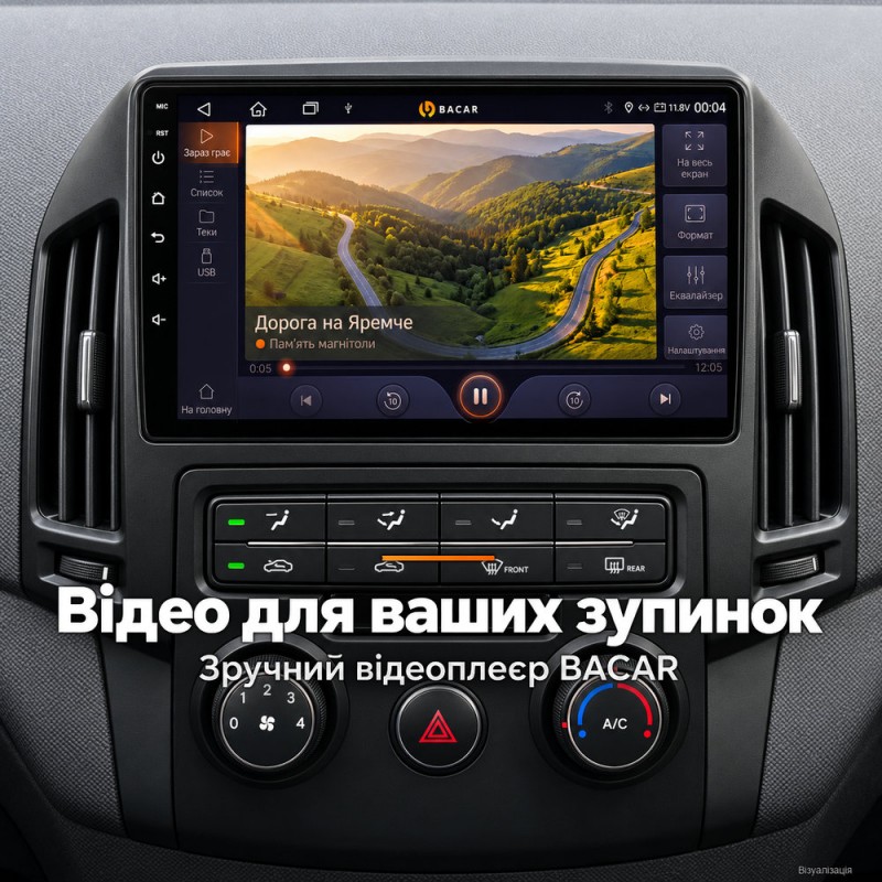 Штатная магнитола для Hyundai i30 FD 2007-2012