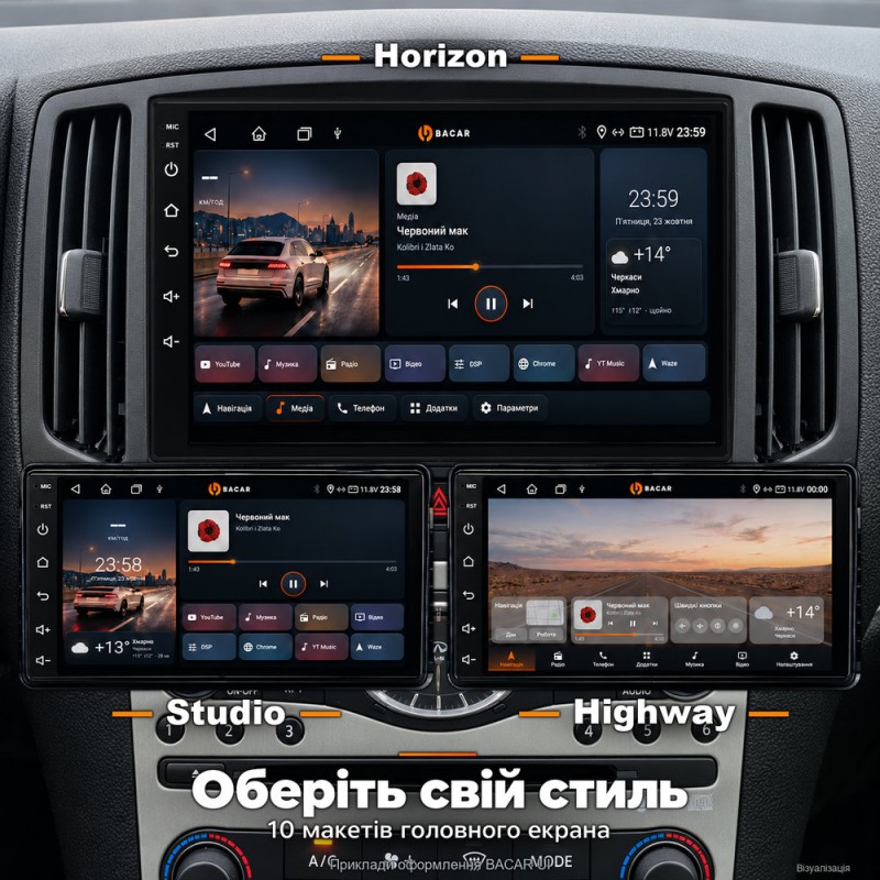Штатная магнитола для Infiniti G25 G35 G37 V36 2006-2013