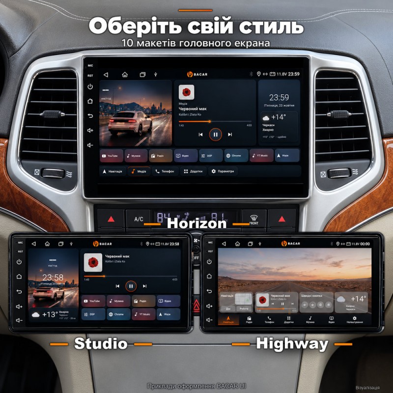 Штатная магнитола для Jeep Grand Cherokee WK2 2010-2013