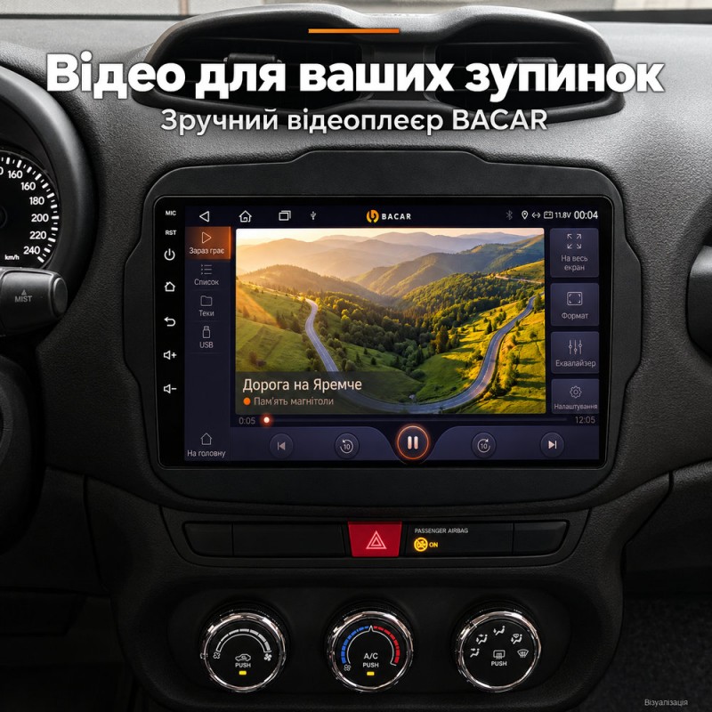 Штатная магнитола для Jeep Renegade 2014-2018