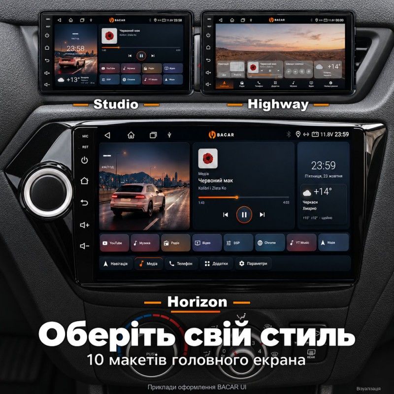 Штатная магнитола для KIA Rio 3 QB UB 2011-2015
