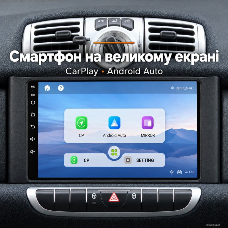 Штатная магнитола для Smart Fortwo 2 451 2010-2014