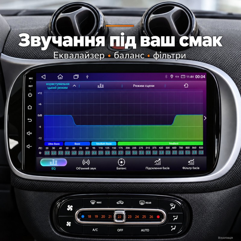 Штатная магнитола для Mercedes Smart Fortwo 3 453 2014-2020