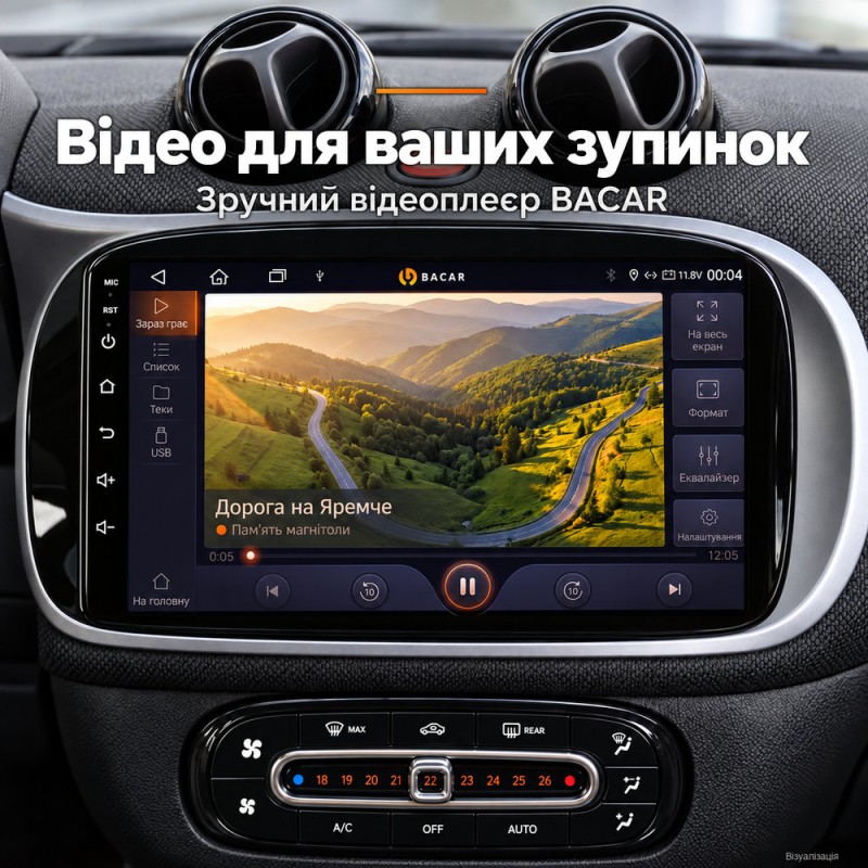 Штатная магнитола для Mercedes Smart Fortwo 3 453 2014-2020