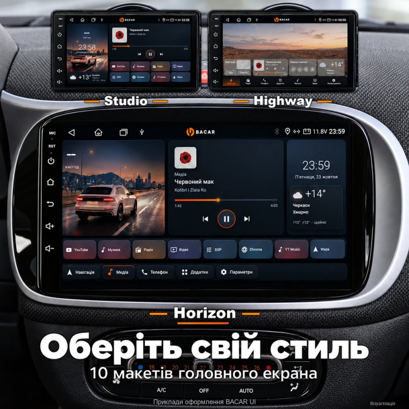 Штатная магнитола для Mercedes Smart Fortwo 3 453 2014-2020