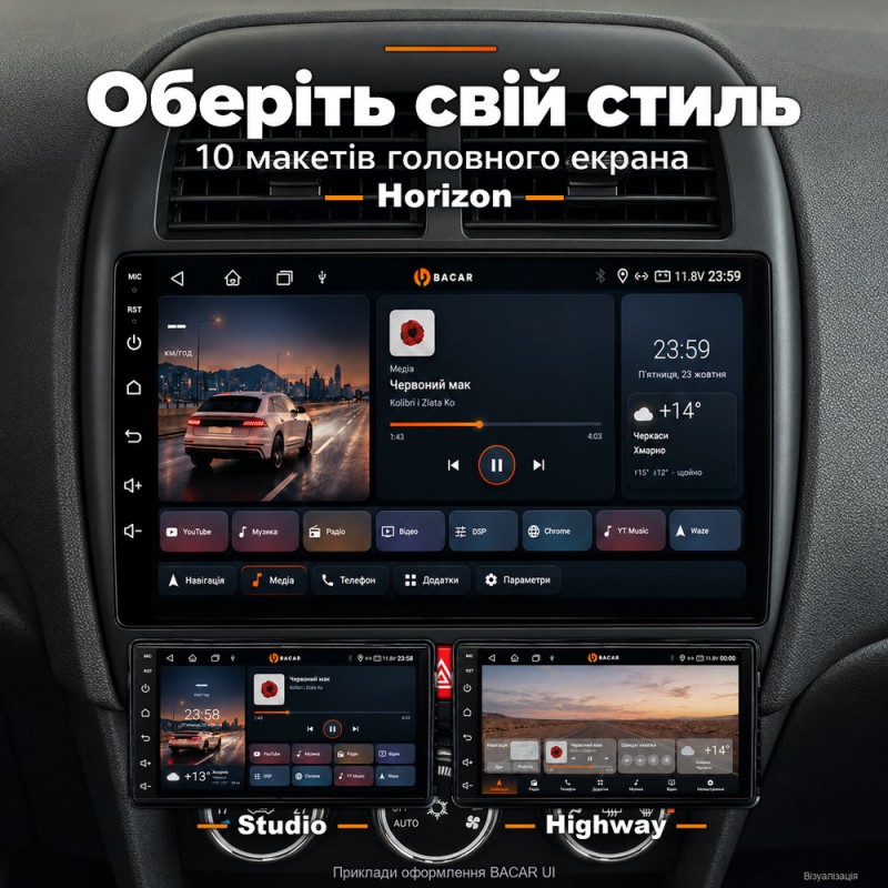 Штатная магнитола для Mitsubishi ASX GA 2010-2016