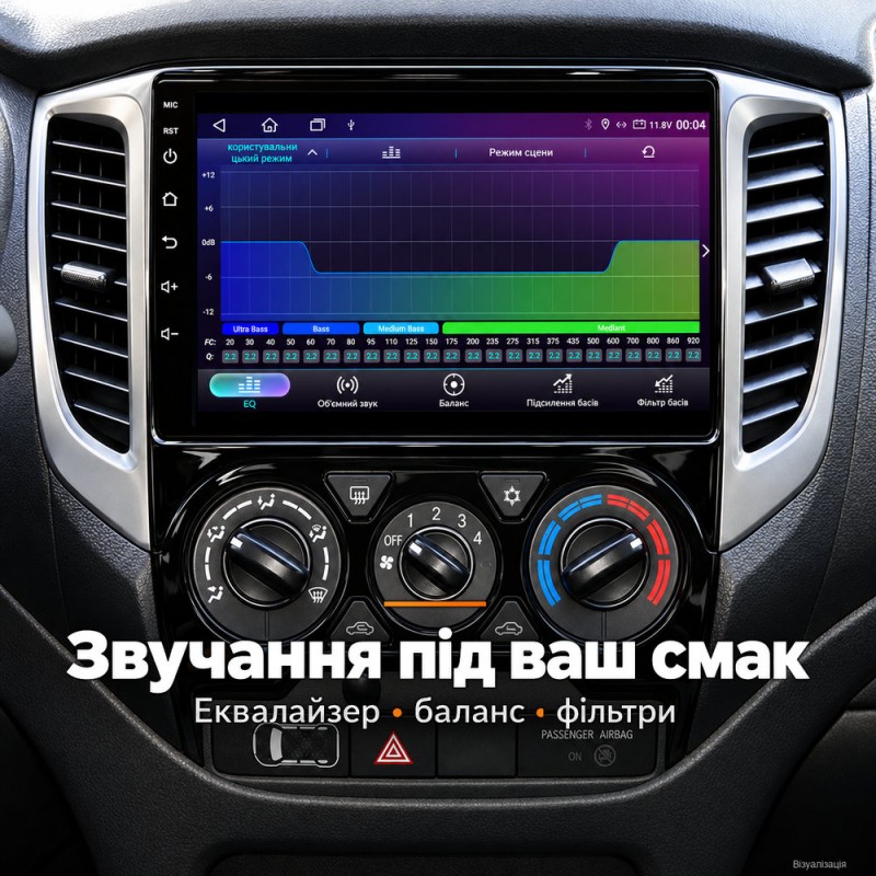 Штатная магнитола для Mitsubishi L200 KJ KK KL 2015-2019