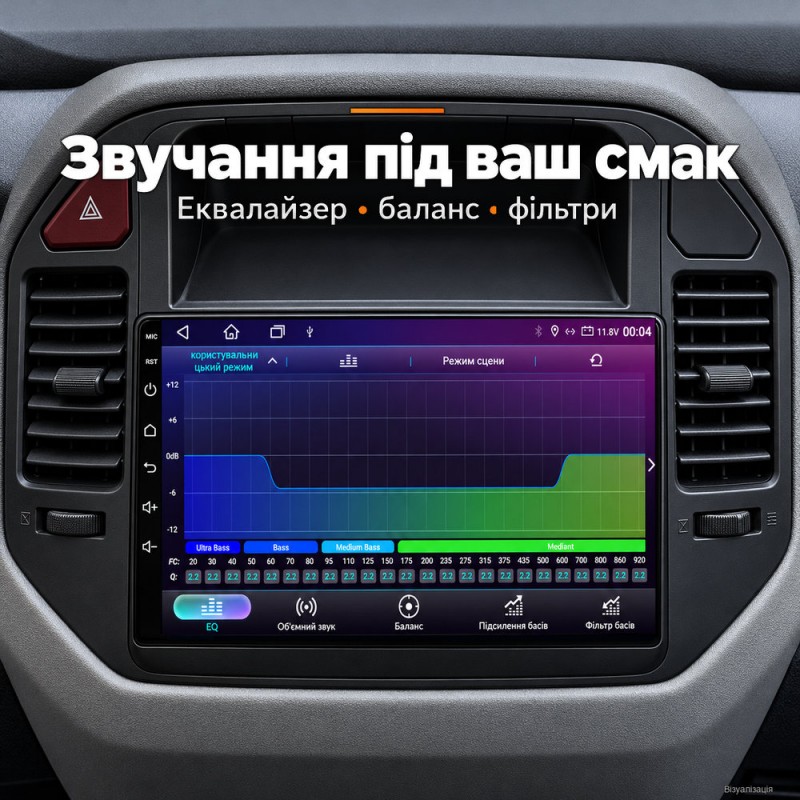 Штатная магнитола для Mitsubishi Pajero 3 V70 V60 1999-2006