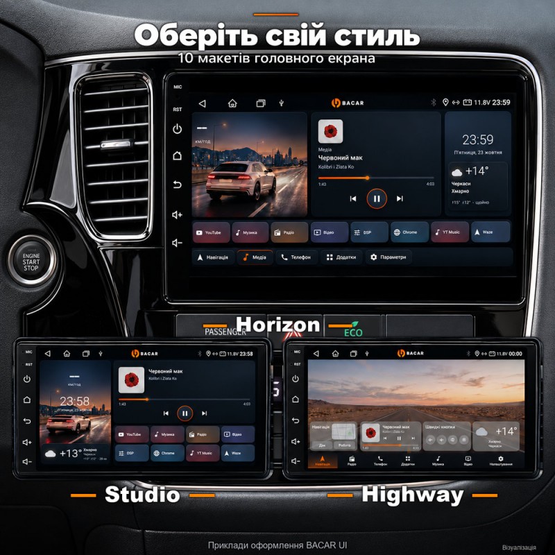 Штатная магнитола для Mitsubishi Outlander 3 GF GG 2012-2018