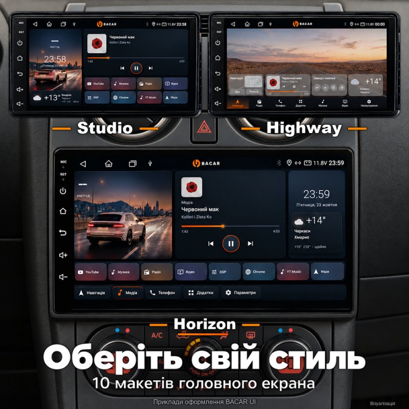 Штатная магнитола для Nissan Qashqai J10 2006-2013