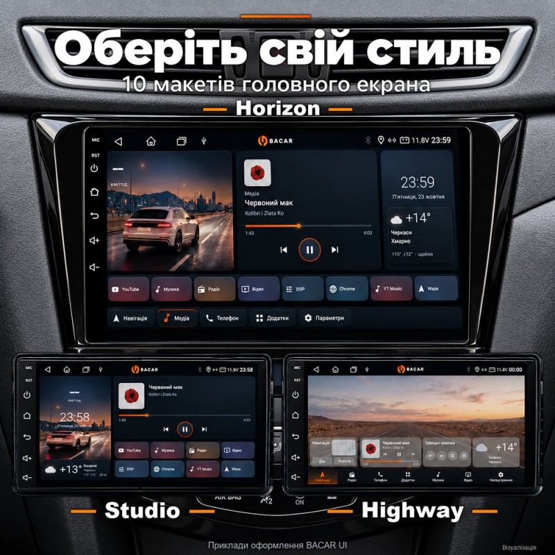 Штатная магнитола для Nissan X-Trail Rogue Qashqai T32 J11 2013-2020