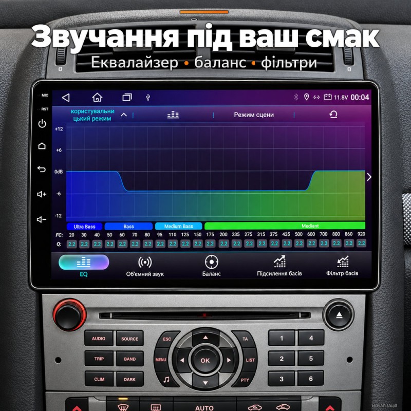 Штатная магнитола для Peugeot 407 1 2004-2011