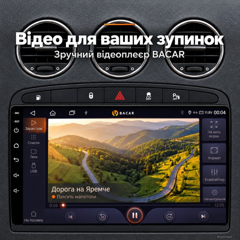 Штатная магнитола для Peugeot 408 T7 2012-2020