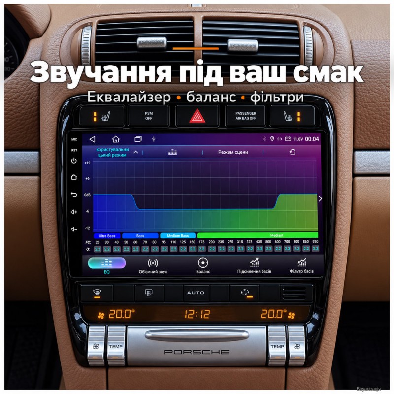 Штатная магнитола для Porsche Cayenne 9PA 955 957 2002-2008
