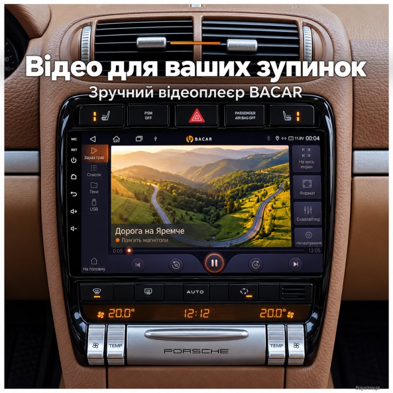 Штатная магнитола для Porsche Cayenne 9PA 955 957 2002-2008