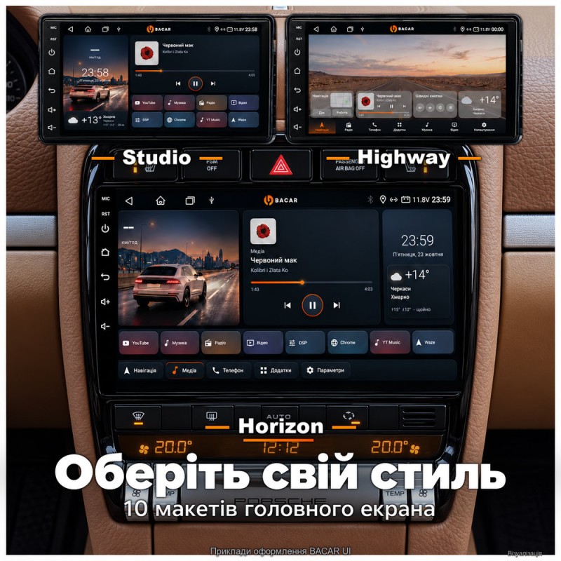 Штатная магнитола для Porsche Cayenne 9PA 955 957 2002-2008