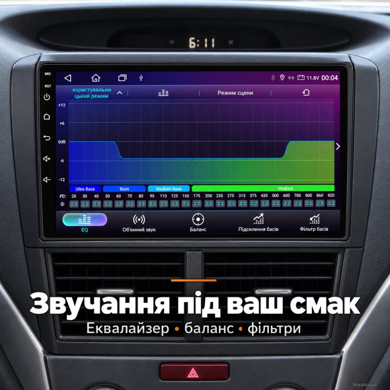 Штатная магнитола для Subaru Forester 3 SH 2008-2013 Impreza GE GH 2007-2011