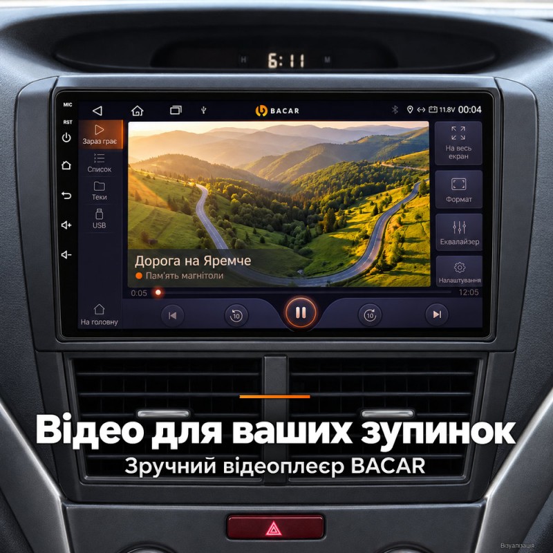 Штатная магнитола для Subaru Forester 3 SH 2008-2013 Impreza GE GH 2007-2011