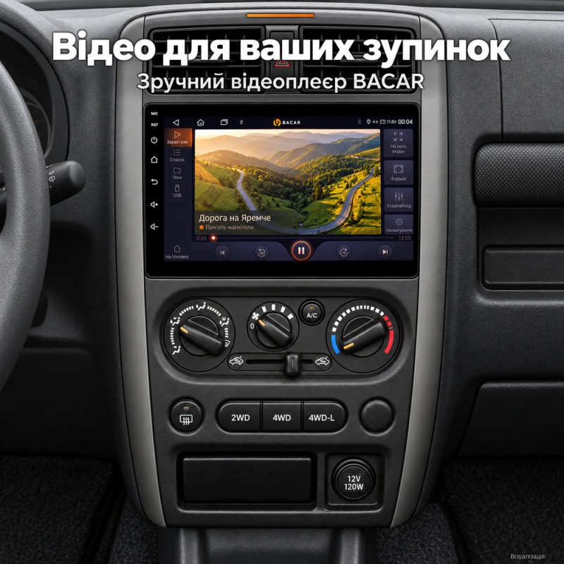 Штатная магнитола для Suzuki Jimny JB23 JB33 JB43 2005-2018