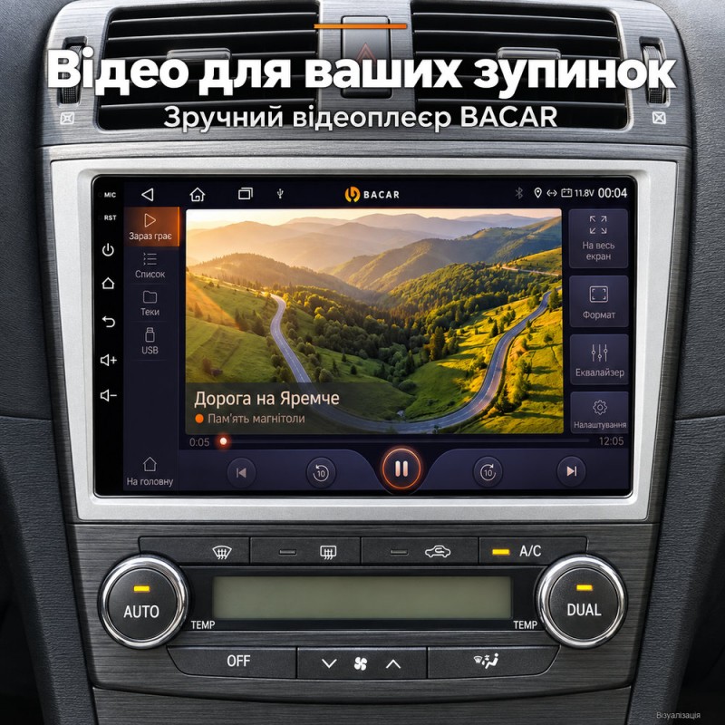 Штатная магнитола для Toyota Avensis T270 2008-2015