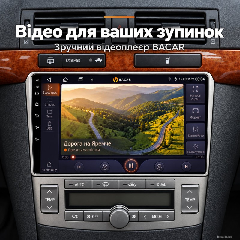 Штатная магнитола для Toyota Avensis T250 2 II 2003-2009