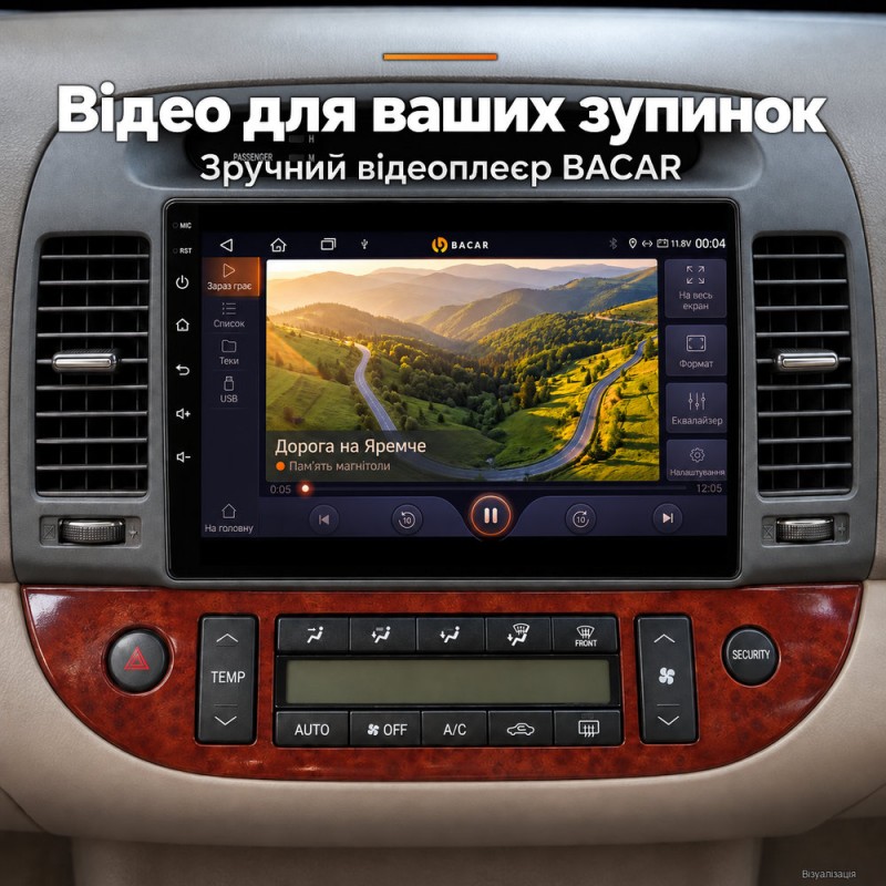 Штатная магнитола для Toyota Camry 30 XV30 2001-2006
