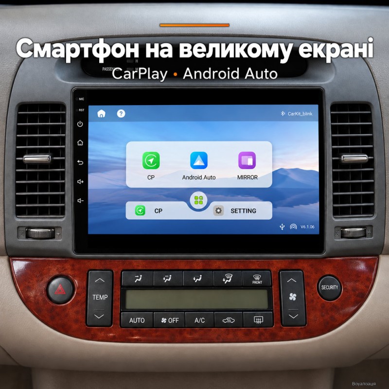 Штатная магнитола для Toyota Camry 30 XV30 2001-2006