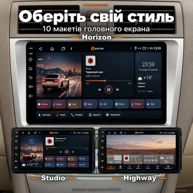 Штатная магнитола для Toyota Camry 40 XV40 2006-2011