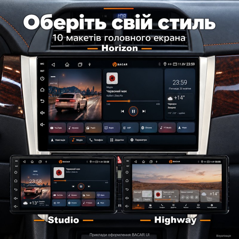 Штатная магнитола для Toyota Camry 50 55 XV50 XV55 2014-2017