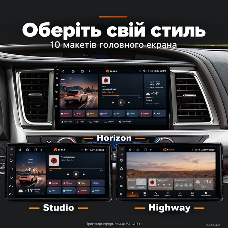 Штатная магнитола для Toyota Highlander XU50 2013-2018