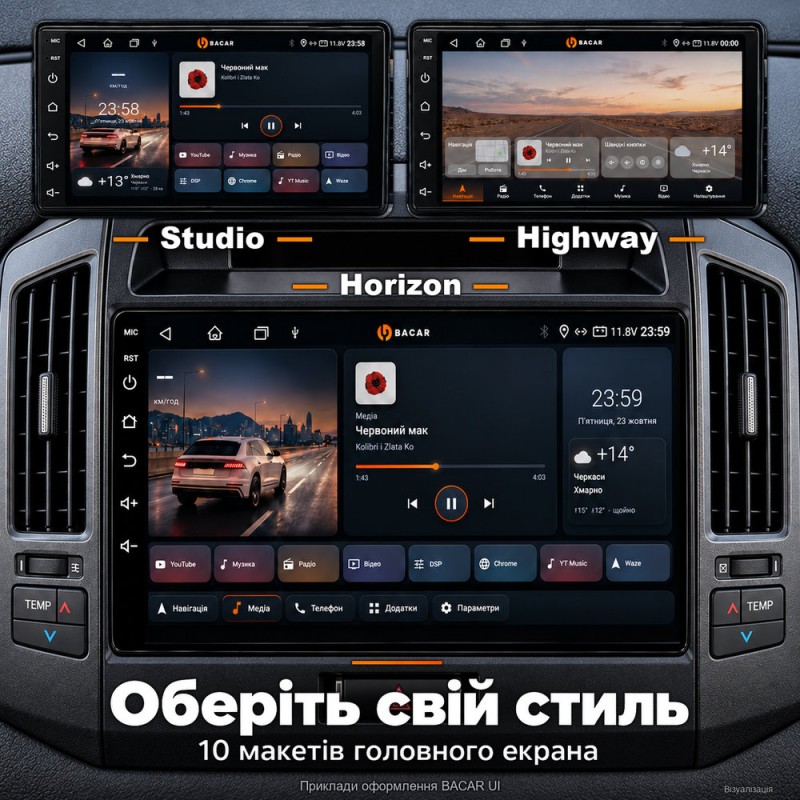 Штатная магнитола для Toyota Land Cruiser 200 J200 2007-2015