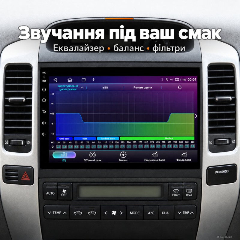 Штатная магнитола для Toyota Land Cruiser Prado J120 2004-2009