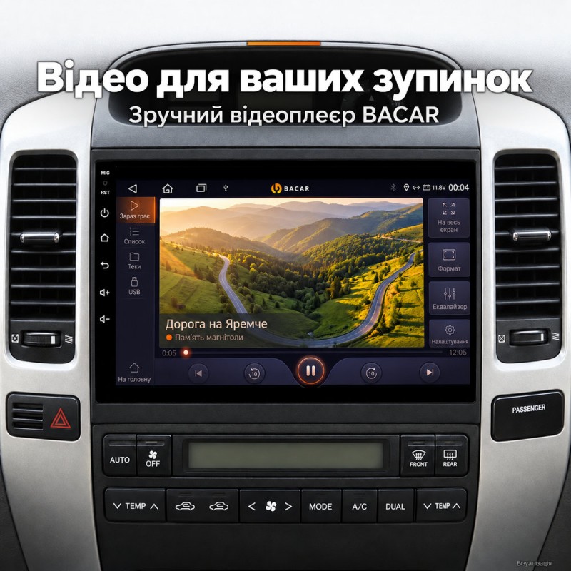 Штатная магнитола для Toyota Land Cruiser Prado J120 2004-2009