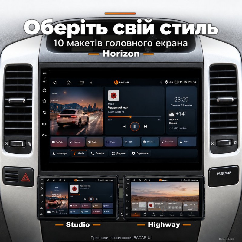 Штатная магнитола для Toyota Land Cruiser Prado J120 2004-2009