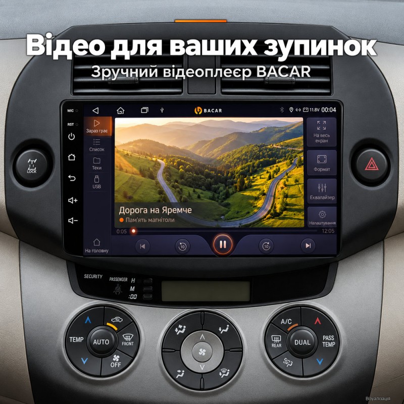 Штатная магнитола для Toyota RAV 4 XA30 2005-2013
