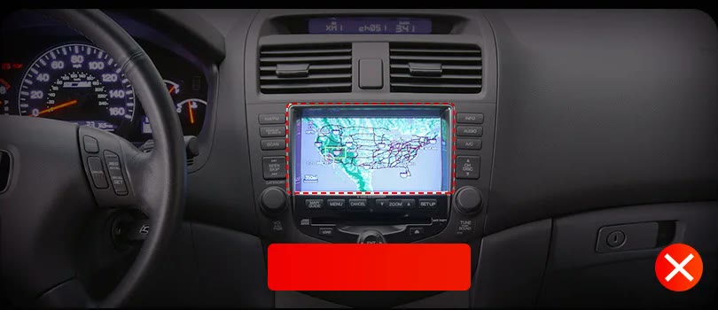 Honda Accord 7 со штатным экраном и навигацией
