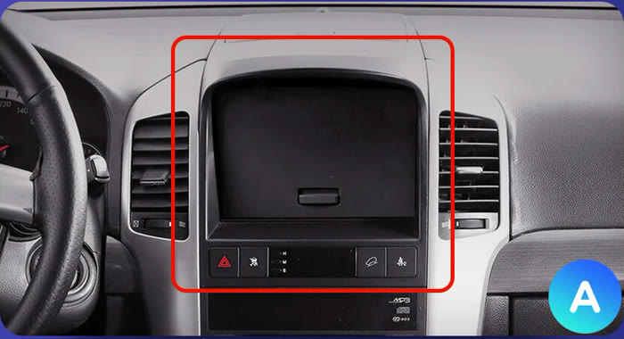 Chevrolet Captiva без штатного экрана