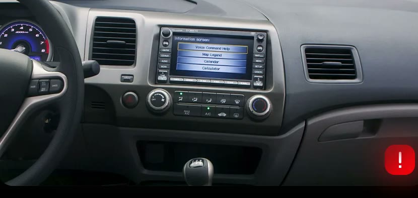 Honda Civic 8 со штатным монитором