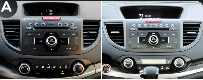 Штатная магнитола Honda CR-V без большого экрана