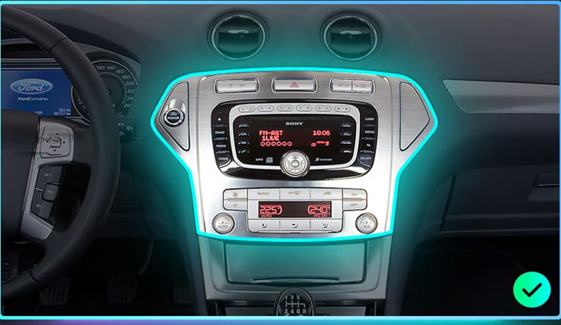Ford Mondeo 4 с магнитолой SONY и цифровым блоком климата