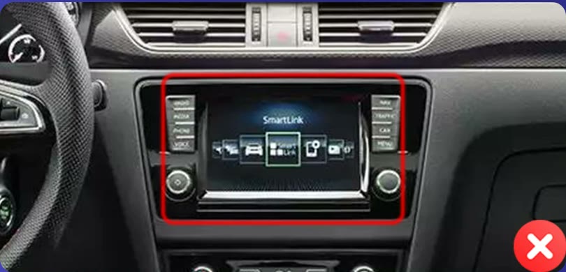 Штатный цветной сенсорный экран Skoda Rapid
