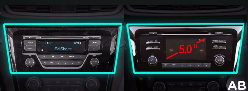 Штатная магнитола Nissan X-Trail T32 без большого экрана