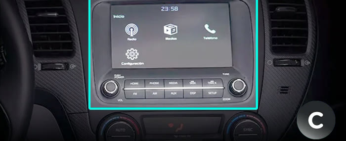 Штатная магнитола Nissan X-Trail T32 с большим цветным экраном