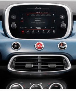 Штатна панель Fiat 500X з сенсорним екраном Uconnect