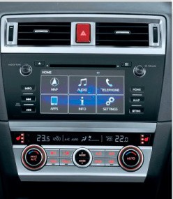 Штатна панель Subaru Legacy, Outback BN, BS зі штатним екраном
